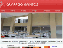 Tablet Screenshot of camargoeventos.com